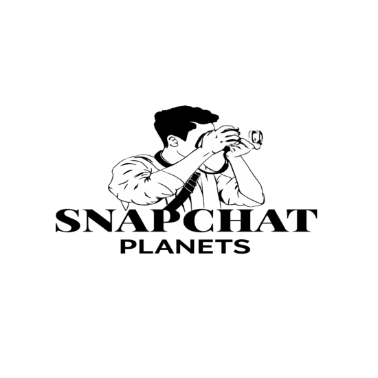 Lively Solar System Logo for SnapchatPlanetscom.com